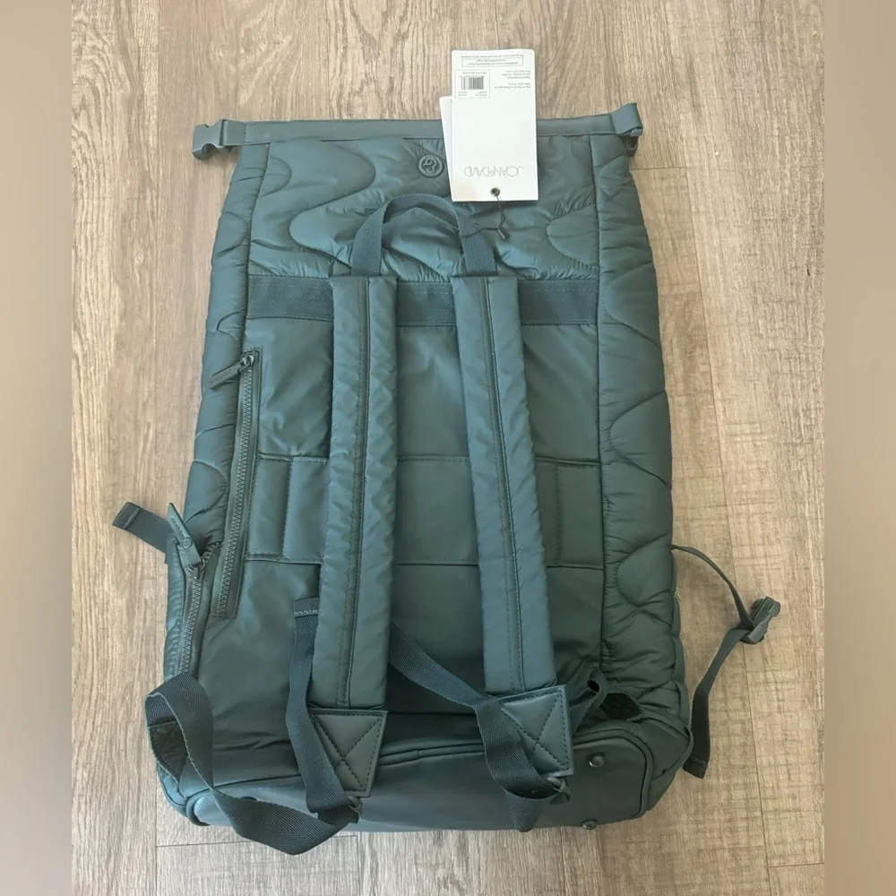 NWT Joan & David The Cosmic 18” wave Quilted Puffer Travel Backpack